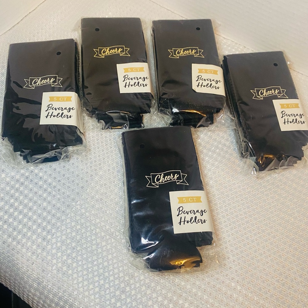 Cheeky Black Beverage Holders Set